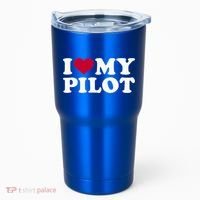 I Love My Pilot Gift Tumbler thumb 0