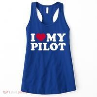 I Love My Pilot Gift Women's Tank Top thumb 0
