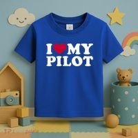 I Love My Pilot Gift Toddler T-Shirt thumb 3