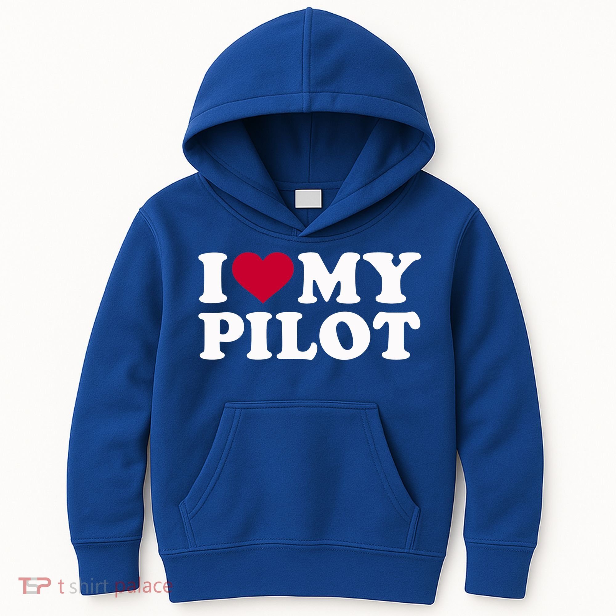I Love My Pilot Gift Kids Hoodie