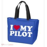 I Love My Pilot Gift Tote Bag thumb 3