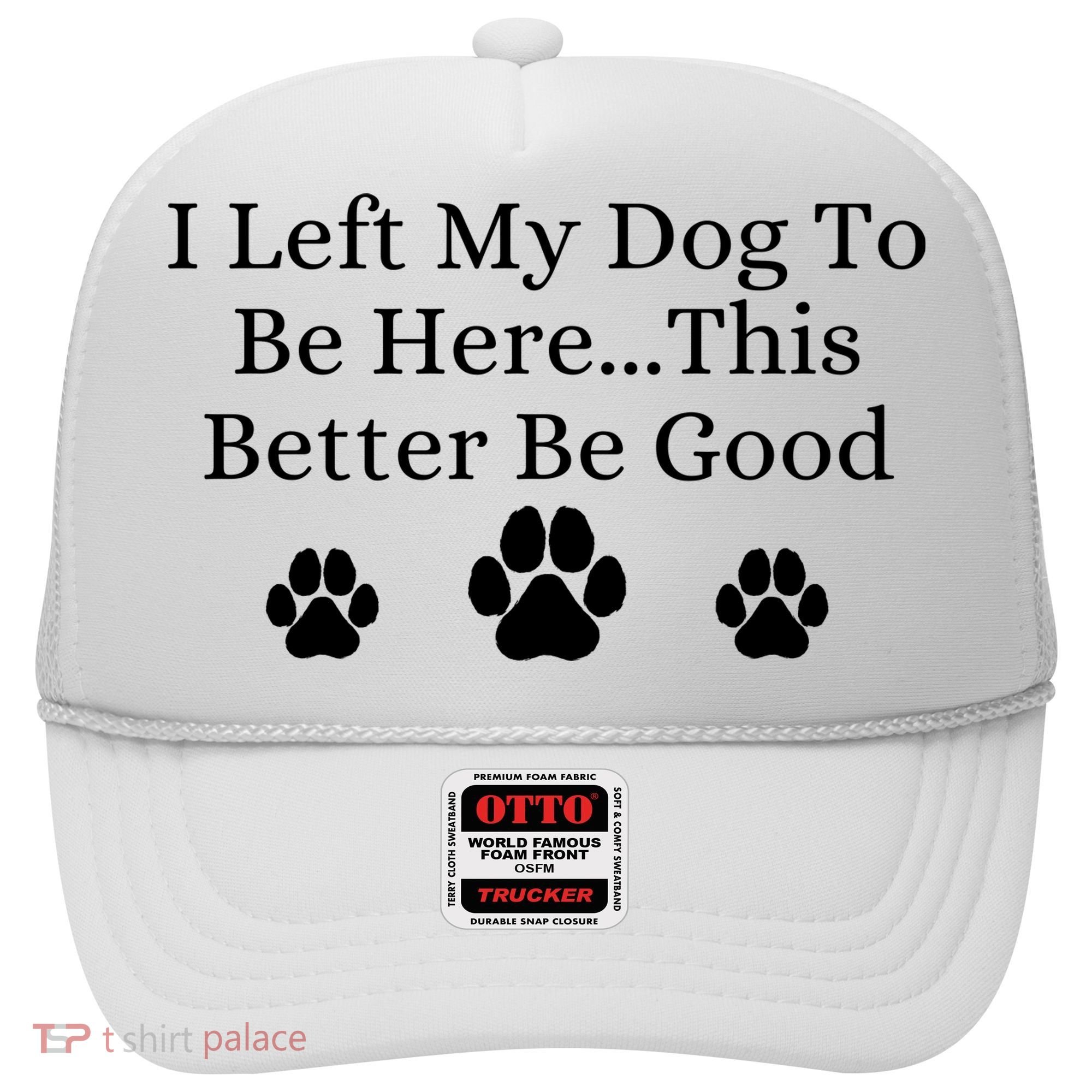 I Left My Dog To Be Here This Better Be Good Hat