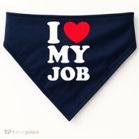 I Love My Job USA-Made Doggie Bandana thumb 0