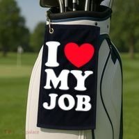 I Love My Job Golf Towel thumb 2