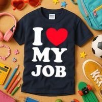 I Love My Job Kids T-Shirt thumb 3
