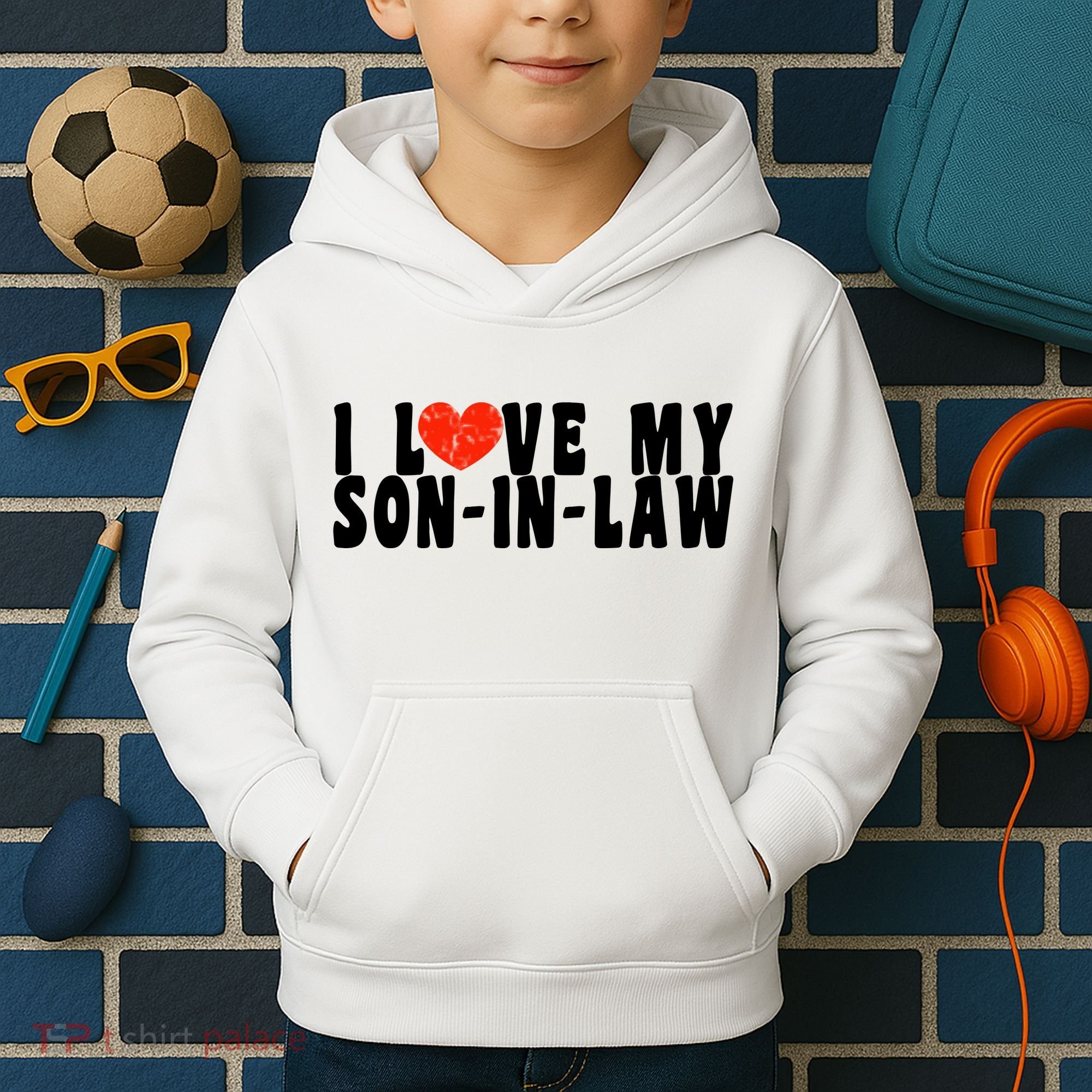 I Love My SonInLaw Kids Hoodie