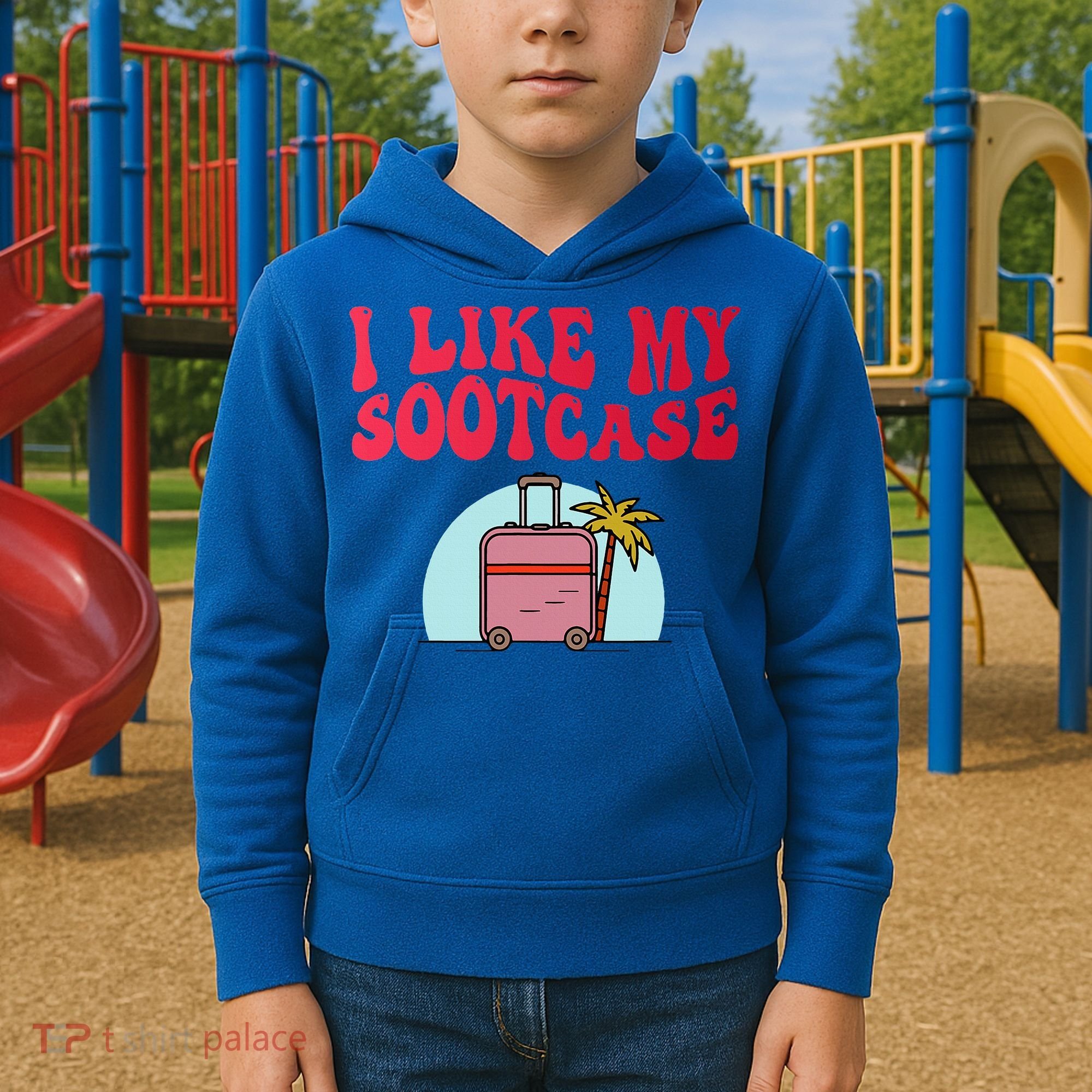 I Like My Sootcase Suitcase Kids Hoodie