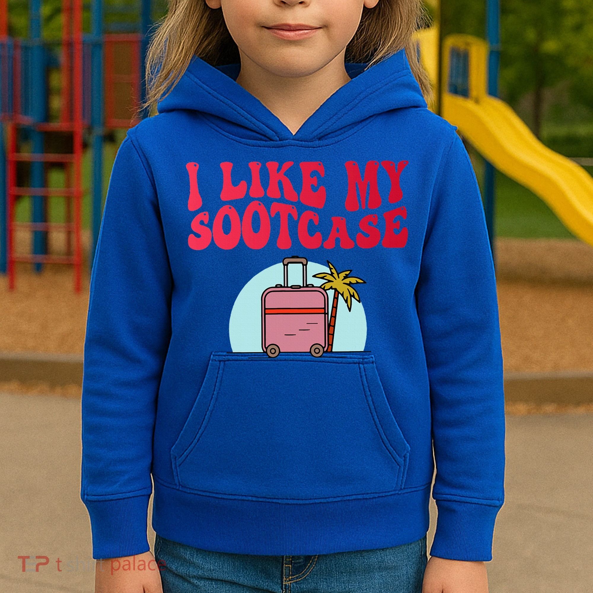 I Like My Sootcase Suitcase Kids Hoodie