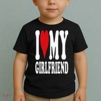 I Love My Girlfriend Gf I Heart My Girlfriend GF Toddler T-Shirt thumb 2
