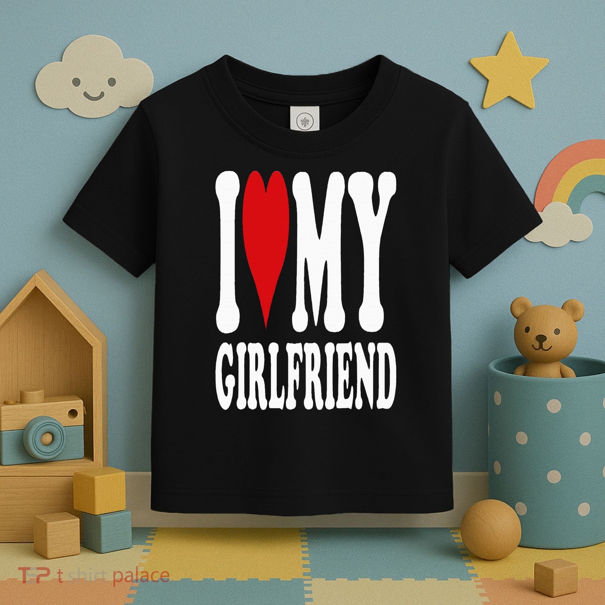 I Love My Girlfriend Gf I Heart My Girlfriend GF Toddler T-Shirt