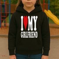 I Love My Girlfriend Gf I Heart My Girlfriend GF Kids Hoodie thumb 3