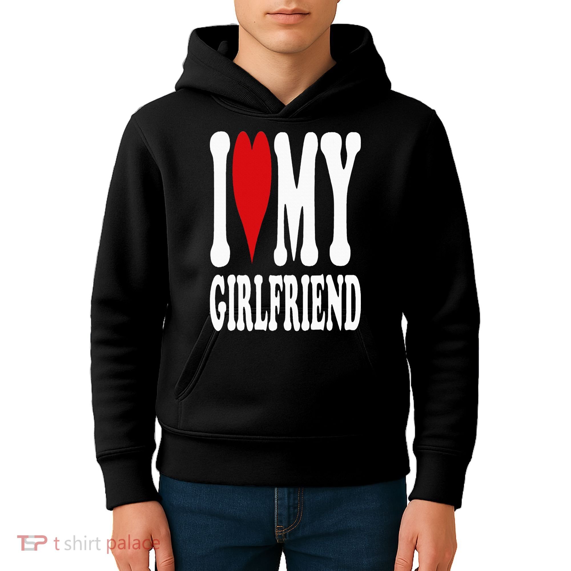 I Love My Girlfriend Gf I Heart My Girlfriend GF Kids Hoodie