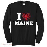 I Love Maine Heart As Lobster Sweatshirt thumb 0