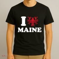 I Love Maine Heart As Lobster T-Shirt thumb 3