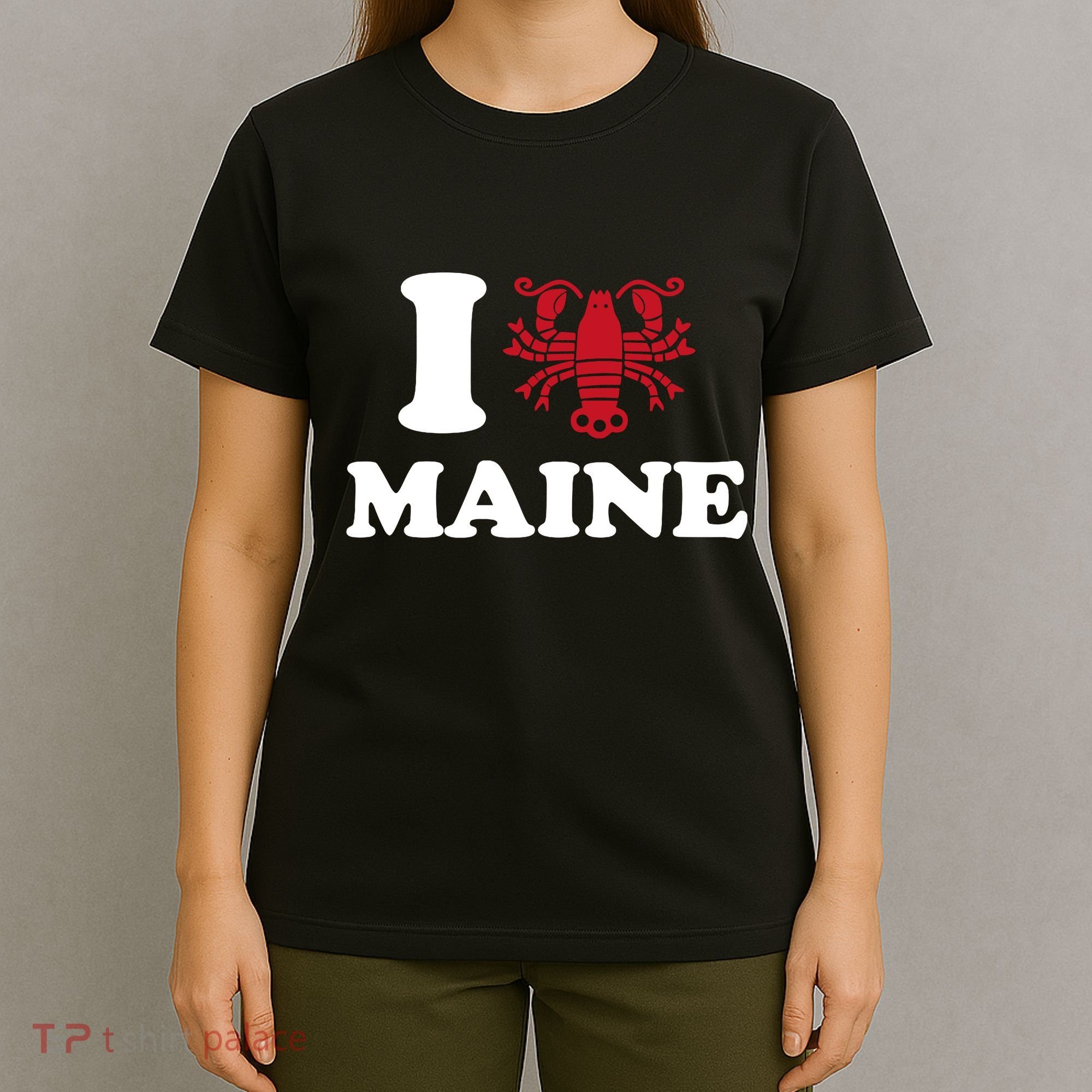 I Love Maine Heart As Lobster T-Shirt