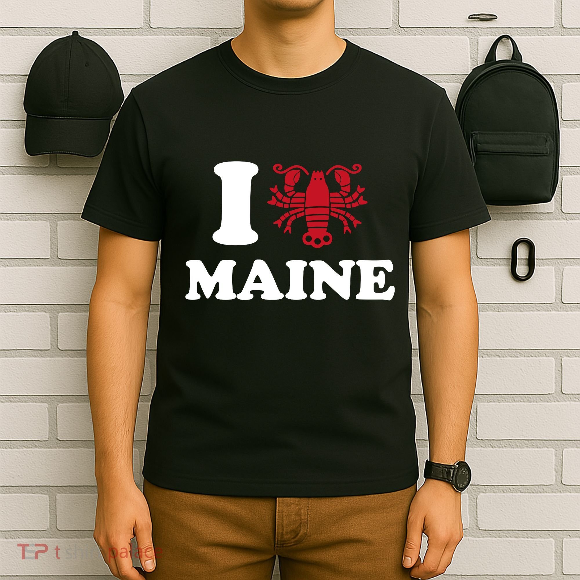I Love Maine Heart As Lobster T-Shirt