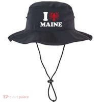I Love Maine Heart As Lobster Bucket Hat thumb 0