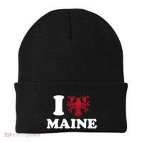 I Love Maine Heart As Lobster Beanie thumb 0