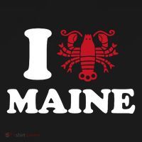 I Love Maine Heart As Lobster Women's Hoodie thumb 2