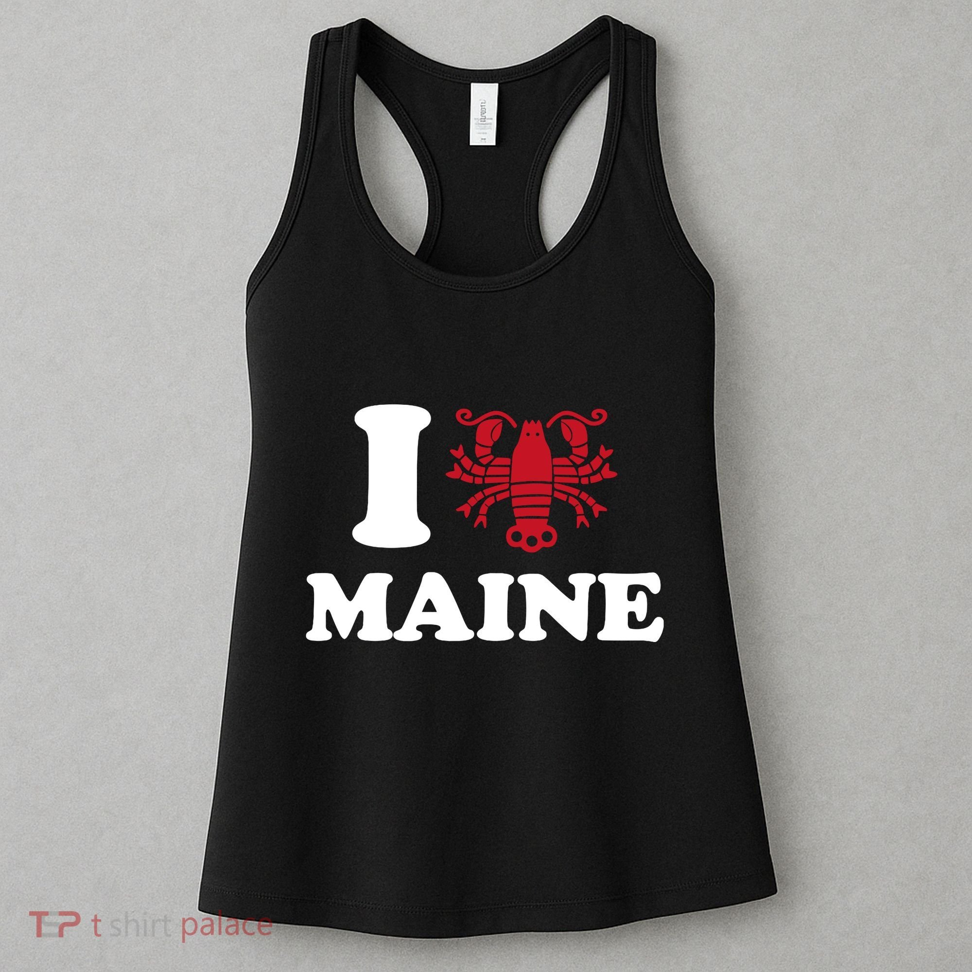 I Love Maine Heart As Lobster Women's Tank Top