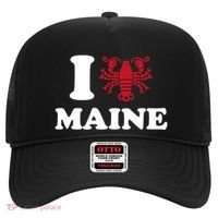 I Love Maine Heart As Lobster Hat thumb 0