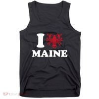 I Love Maine Heart As Lobster Tank Top thumb 0