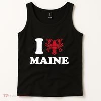 I Love Maine Heart As Lobster Tank Top thumb 2