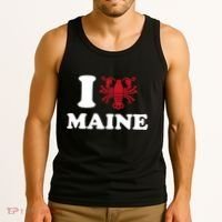 I Love Maine Heart As Lobster Tank Top thumb 3