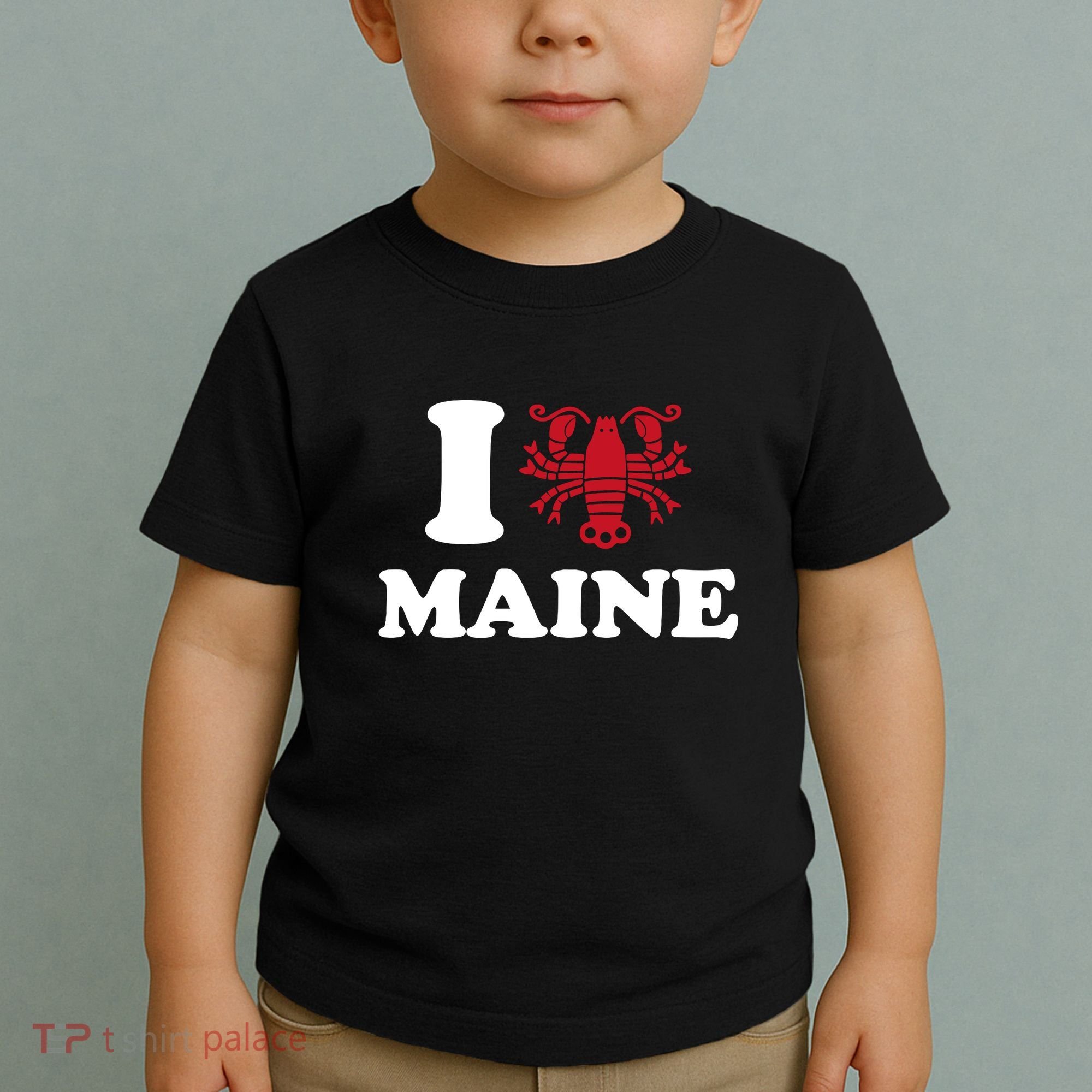 I Love Maine Heart As Lobster Toddler T-Shirt