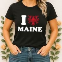 I Love Maine Heart As Lobster Women's T-Shirt thumb 2