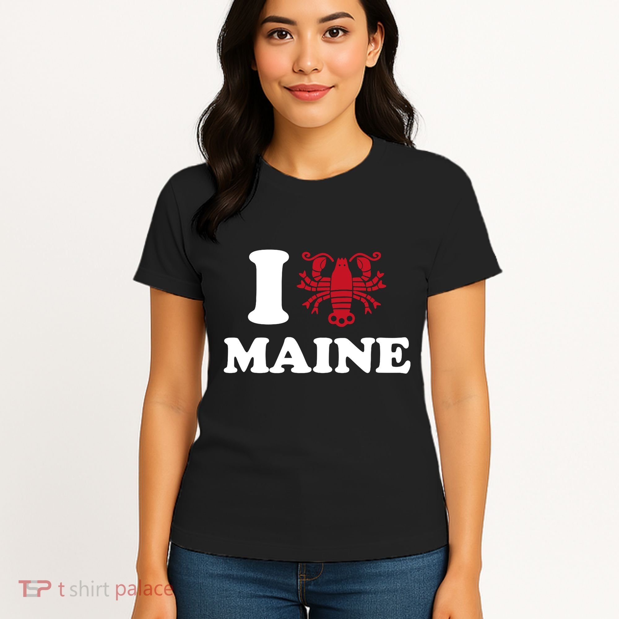 I Love Maine Heart As Lobster Women's T-Shirt