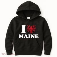 I Love Maine Heart As Lobster Kids Hoodie thumb 0