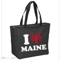 I Love Maine Heart As Lobster Tote Bag thumb 2