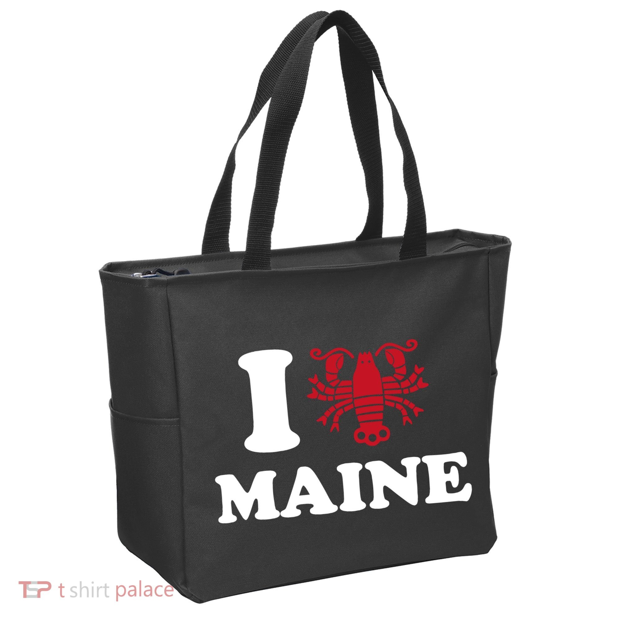 I Love Maine Heart As Lobster Tote Bag