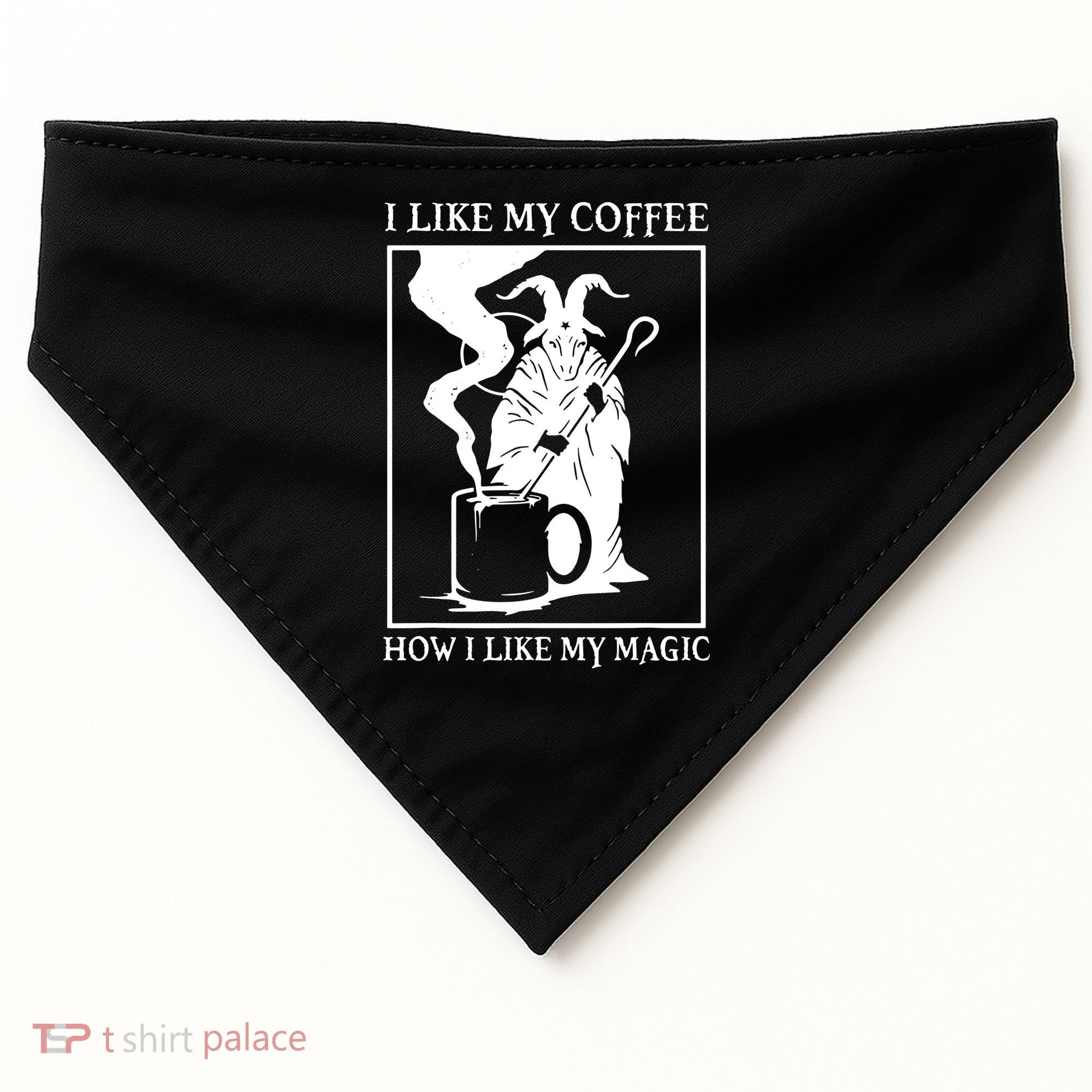 I Like My Coffee How I Like My Magic USA-Made Doggie Bandana