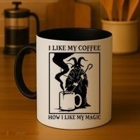 I Like My Coffee How I Like My Magic Coffee Mug thumb 4