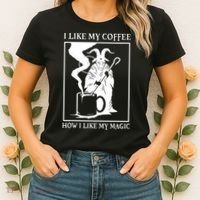 I Like My Coffee How I Like My Magic Women's T-Shirt thumb 2