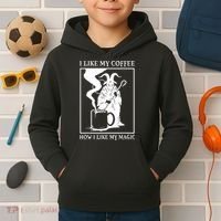 I Like My Coffee How I Like My Magic Kids Hoodie thumb 2