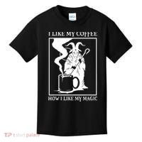I Like My Coffee How I Like My Magic Kids T-Shirt thumb 0