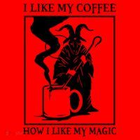 I Like My Coffee How I Like My Magic Santa Hat thumb 1