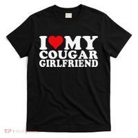I Love My Cougar Girlfriend I Heart My Cougar Girlfriend T-Shirt thumb 0