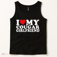 I Love My Cougar Girlfriend I Heart My Cougar Girlfriend Tank Top thumb 2