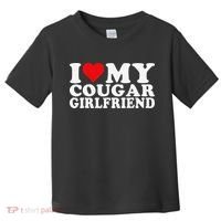 I Love My Cougar Girlfriend I Heart My Cougar Girlfriend Toddler T-Shirt thumb 0