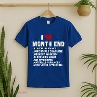 I Love Month End Funny Accountants Quotes Birthday Funny Gift T-Shirt thumb 2