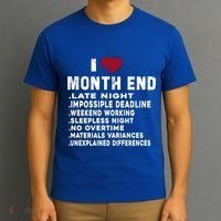I Love Month End Funny Accountants Quotes Birthday Funny Gift T-Shirt thumb 3