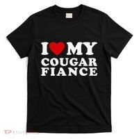 I Love My Cougar Fiance I Heart My Cougar Fiance T-Shirt thumb 0