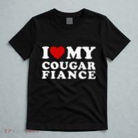 I Love My Cougar Fiance I Heart My Cougar Fiance T-Shirt thumb 5