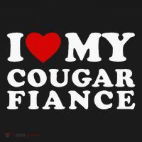 I Love My Cougar Fiance I Heart My Cougar Fiance T-Shirt thumb 7