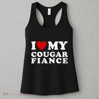 I Love My Cougar Fiance I Heart My Cougar Fiance Women's Tank Top thumb 3