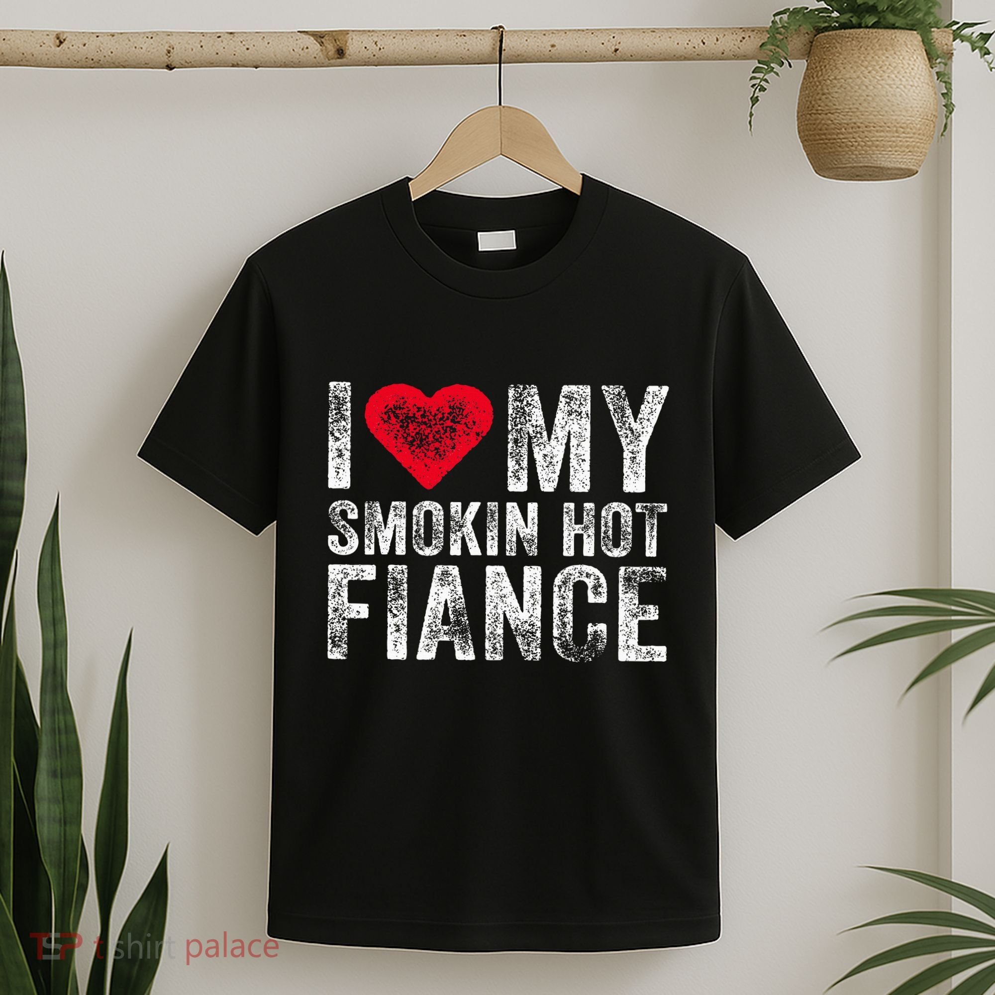 I Love My Smoking Hot Fiance Funny T-Shirt